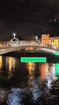 Dublin Night Reflections (Ha'penny Bridge) — Digital Photo Download