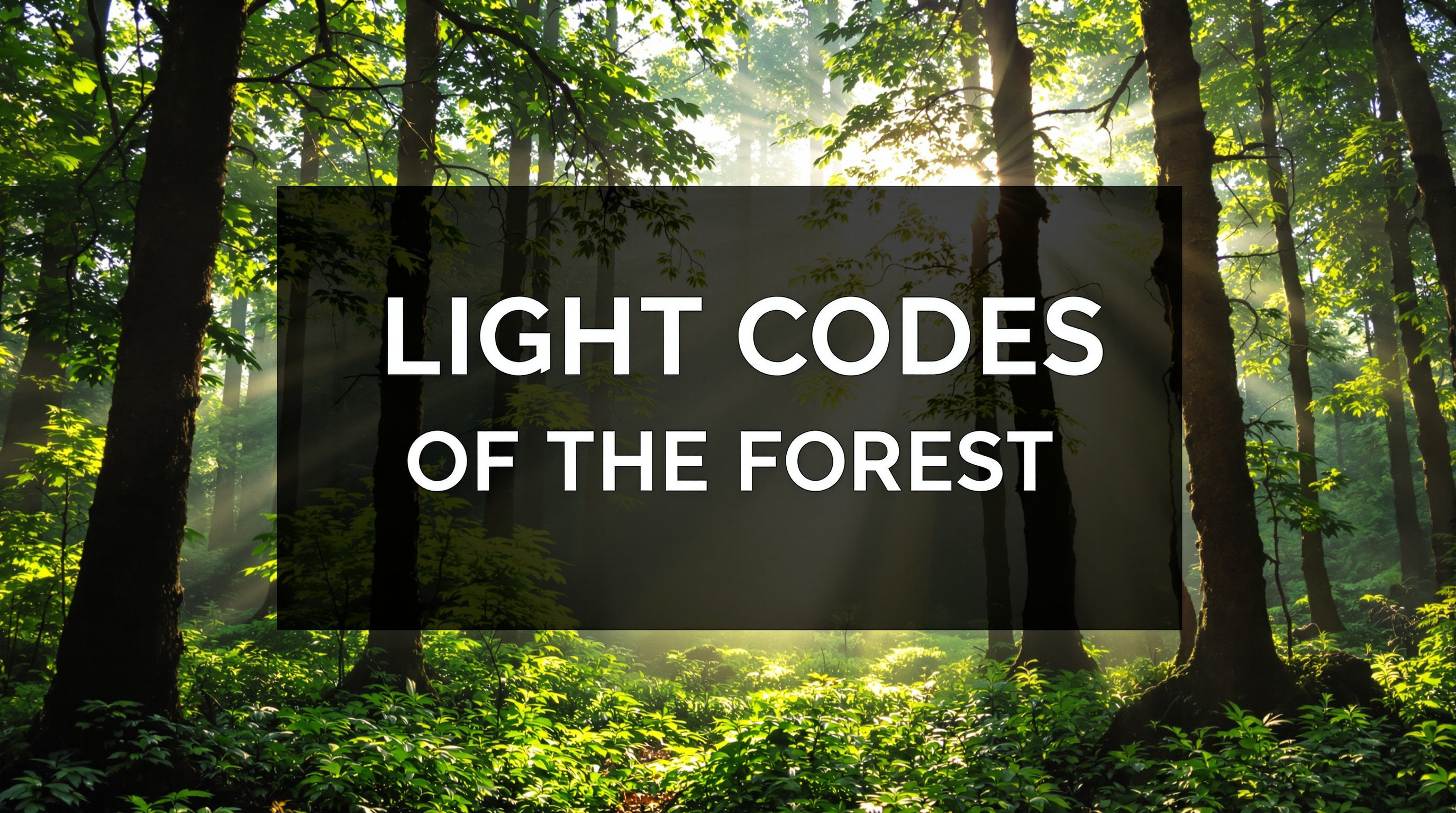 Light Codes of the Forest — Digital Nature Photo Download